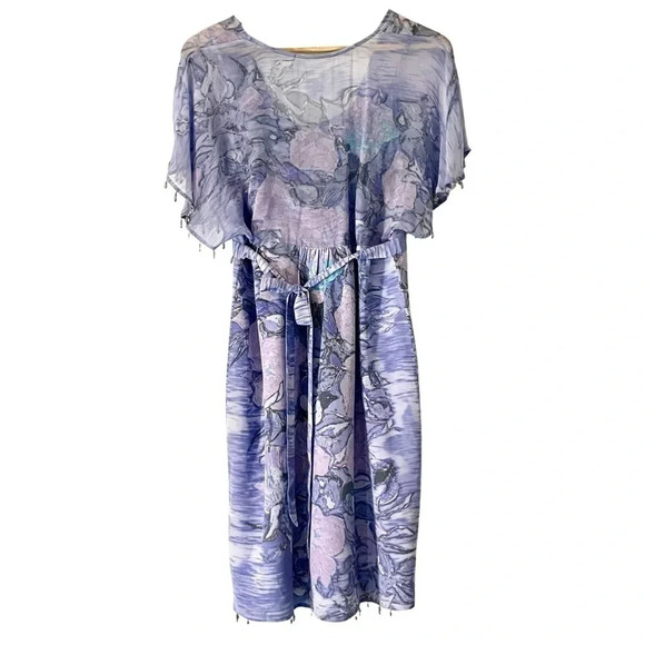 NWT Anthropologie Plenty by Tracy Reese Silk Beaded Dress - Picture 5 of 5